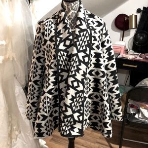 Wool Blend Cape Coat